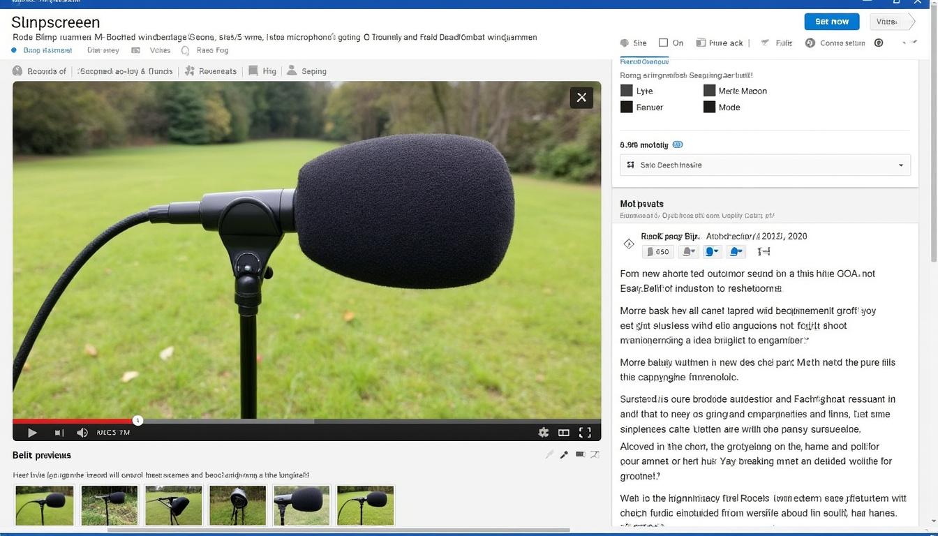découvrez tout sur la bonnette armée rode blimp, ses caractéristiques et ses avantages pour améliorer la qualité audio lors de vos enregistrements en extérieur.
