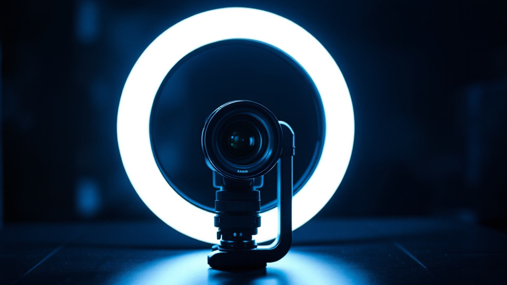 Flash annulaire macro monté autour d'un objectif